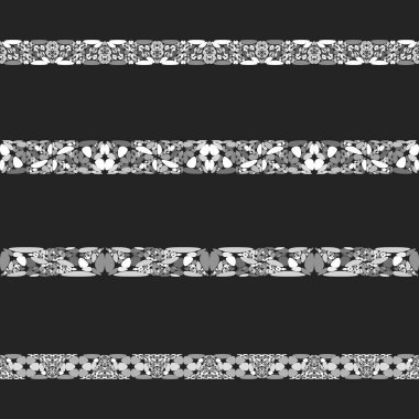 Çakıl taş mozaik bölücü hat seti