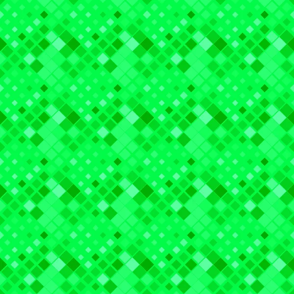 Diseño de fondo cuadrado diagonal verde sin costuras — Vector de stock