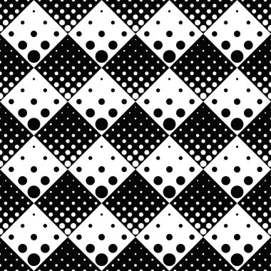 Retro soyut geometrik siyah ve beyaz nokta desen arka plan