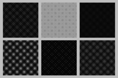 Dikişsiz geometrik daire desen arka plan tasarım seti