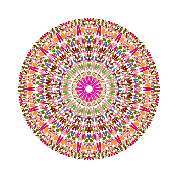 Abstract geometrical circular round stone ornament mandala — Stock Vector