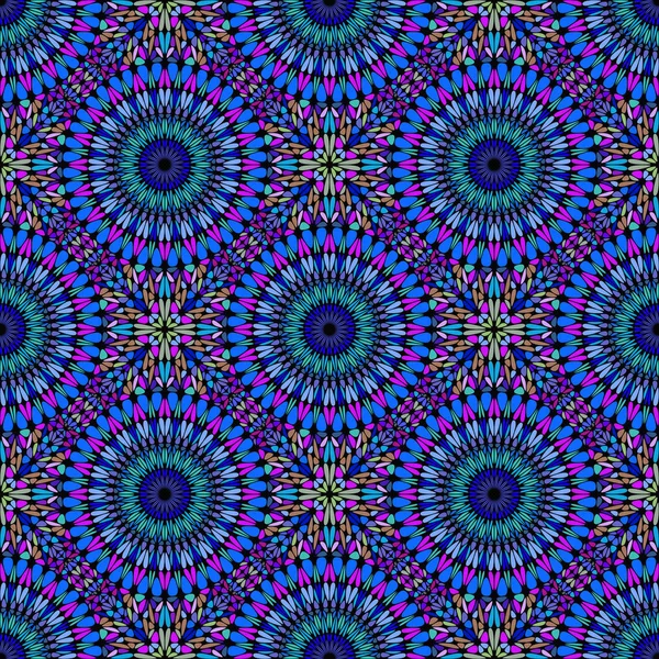 Multicolor oriental mandala flor mosaico fundo de design padrão — Vetor de Stock