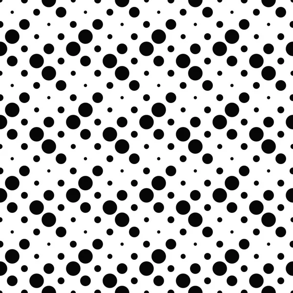 Monochrome seamless abstract dot pattern background design — Stock Vector