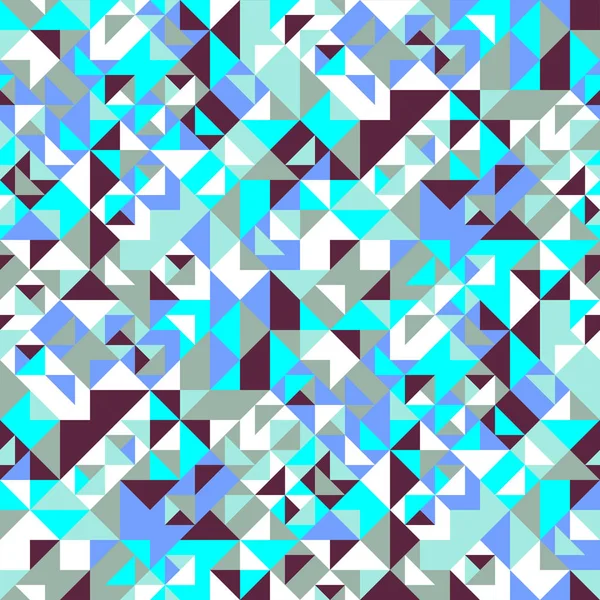 Soyut geometrik renkli mozaik üçgen desen arka plan — Stok Vektör