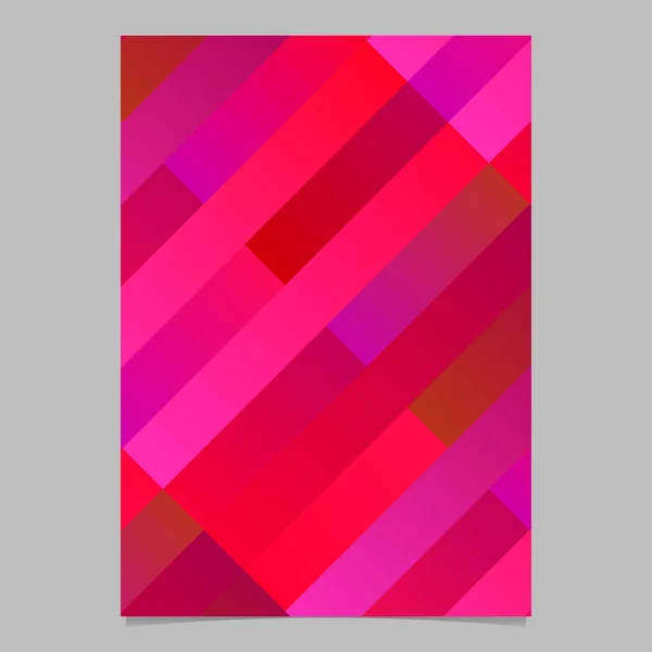 Plantilla de fondo de póster de rayas diagonales - folleto vectorial abstracto — Vector de stock