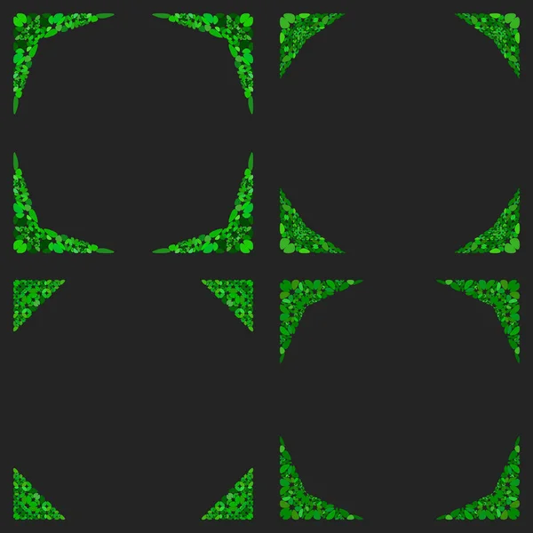 Zakřivená kamenná mozaika okraje stránky — Stockový vektor
