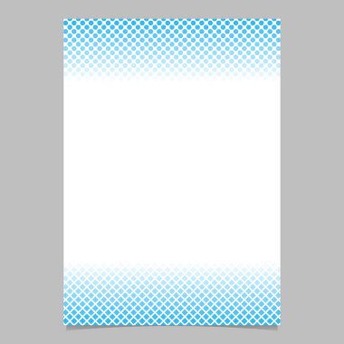 Geometrik yarı ton desen broşür şablonu - vektör kapağı grafik