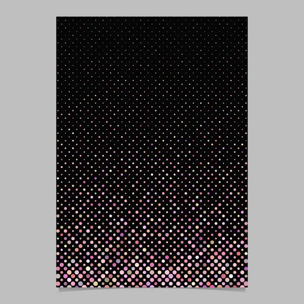 Abstrakte Kreismuster Hintergrund Flyer Vorlage - Vektorgrafik — Stockvektor