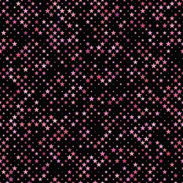 Pink seamless star pattern background - vector design — Stock Vector