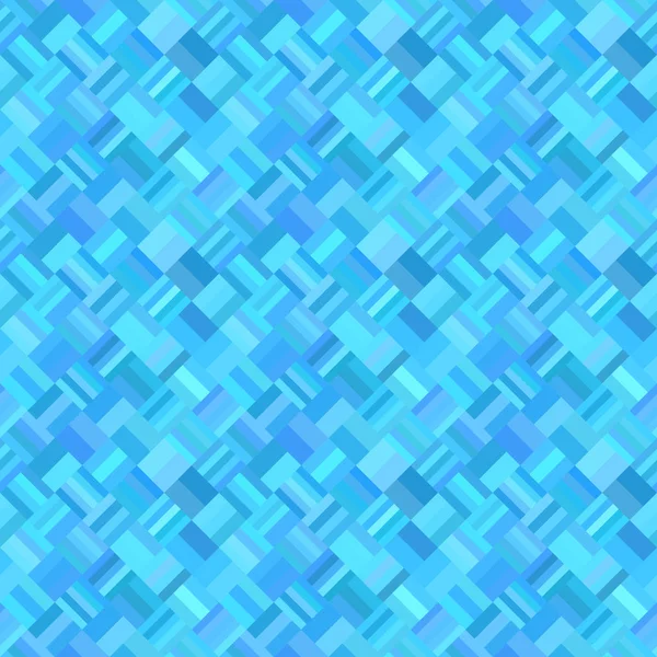 Mavi geometrik diyagonal dikdörtgen mozaik desen arka plan — Stok Vektör