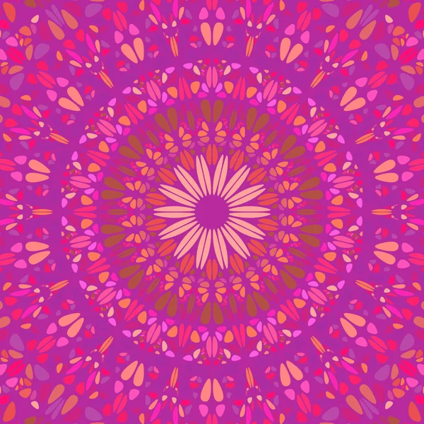 Dinamikus absztrakt virág dísz minta Mandala háttér tervezése — Stock Vector