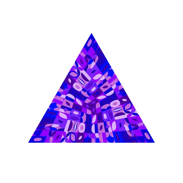 Πολύχρωμο γεωμετρικό αφηρημένο μεμονωμένο μωσαϊκό τρίγωνο πολυγώνου — Διανυσματικό Αρχείο