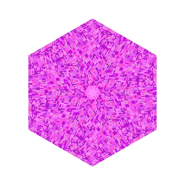 Soyut izole karo mozaik altıgen sembol şablonu