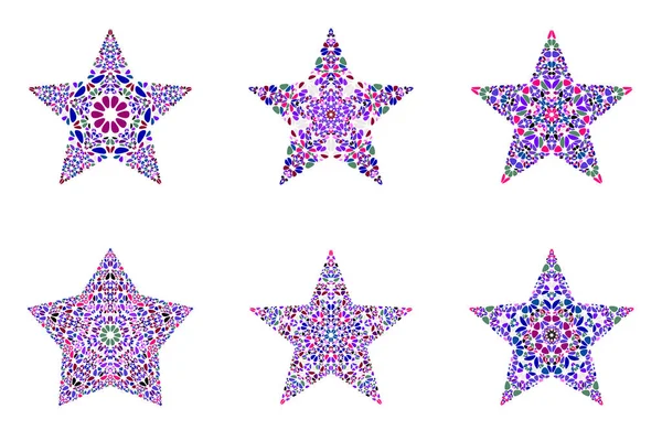 Geometrická izolovaná ozdoba s tvarovou hvězdou — Stockový vektor