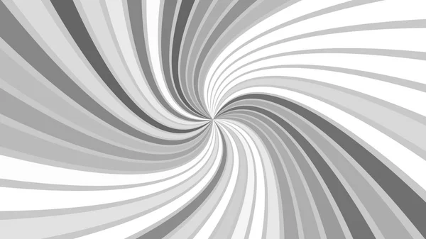 Grigio astratto ipnotico striscia a raggi spirale sfondo — Vettoriale Stock