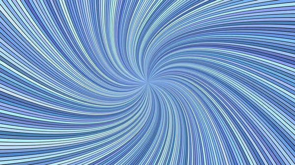 Blauwe abstracte hypnotische spiraal Ray Stripe achtergrond — Stockvector