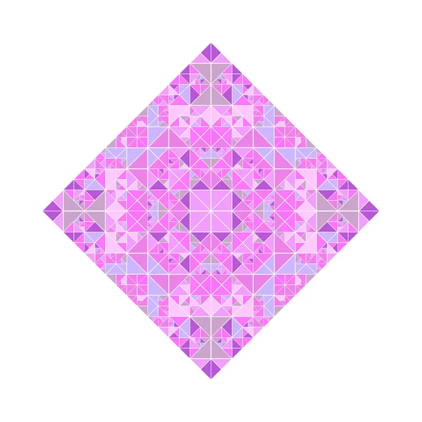 カラフルな孤立した多角形の三角形のモザイク正方形のロゴテンプレート — ストックベクタ