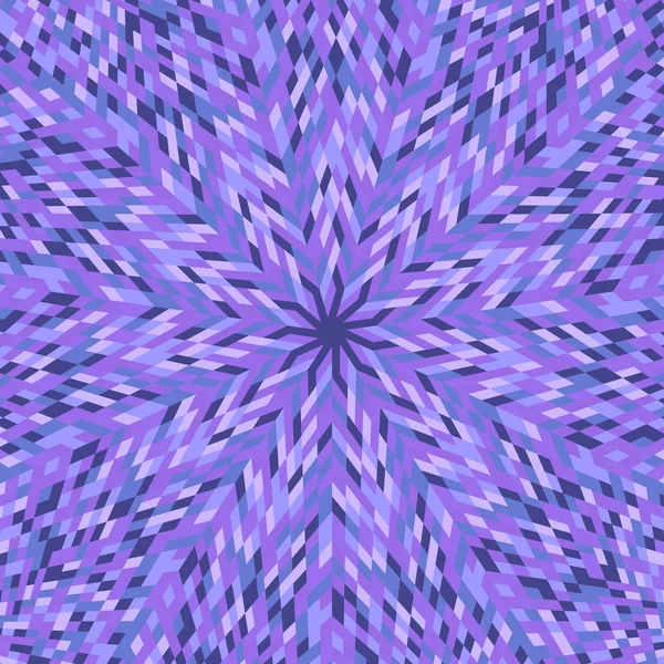 幾何学的ダイナミック催眠抽象円形バーストモザイク背景 — ストックベクタ