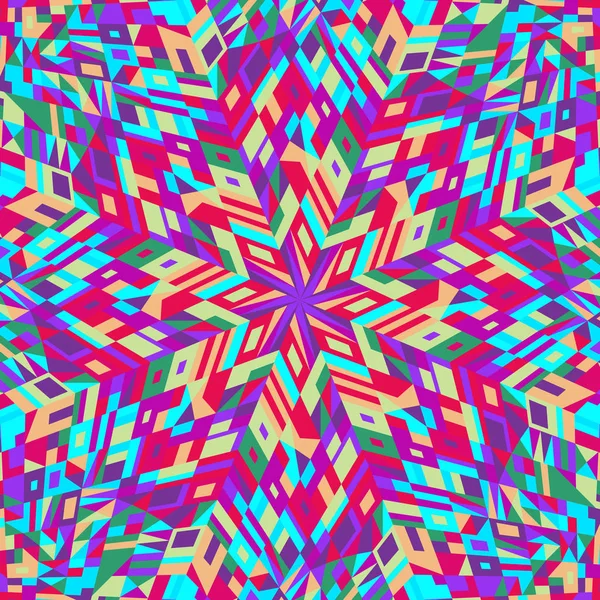 Динамічний геометричний барвистий круглий мозаїчний дизайн фону — стоковий вектор