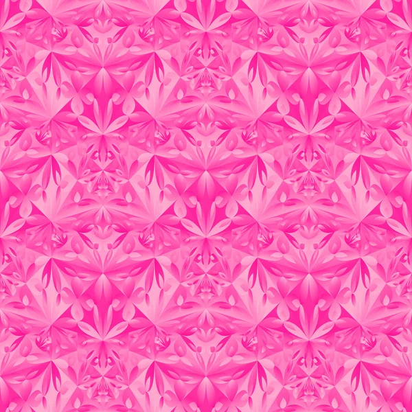 Sem emenda rosa mosaico floral padrão de fundo design — Vetor de Stock
