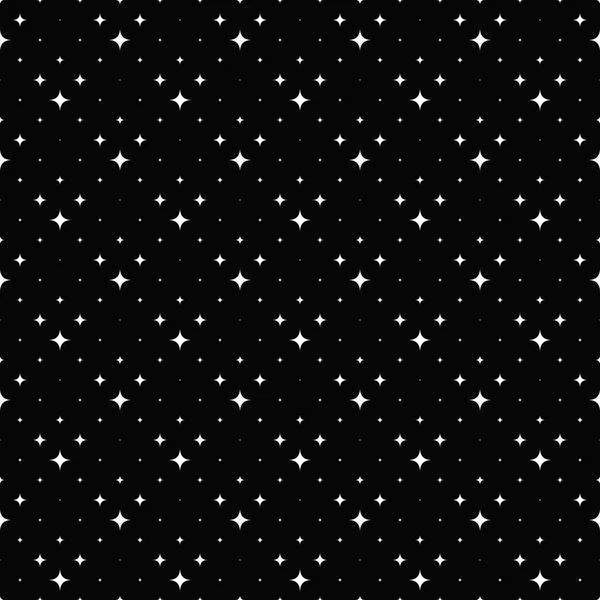 Preto e branco abstrato estrela padrão fundo design — Vetor de Stock