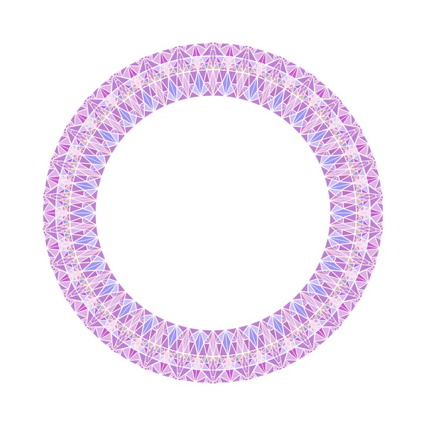 Геометричний абстрактний барвистий трикутник мозаїчний круглий вінок — стоковий вектор