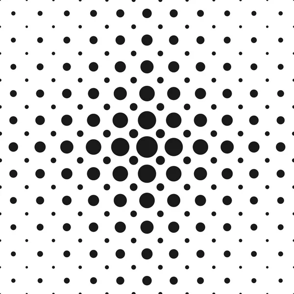 Монохромний геометричний шаблон з півтоновими крапками - абстрактний векторний дизайн — стоковий вектор