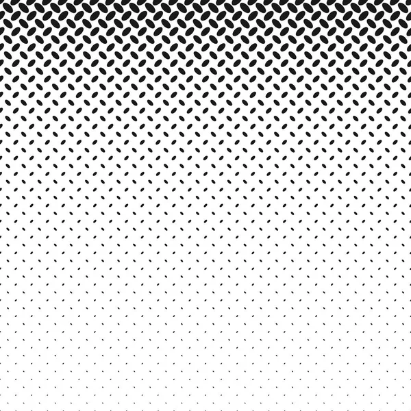 Monochrome geometrical halftone diagonal ellipse pattern background design — Stock Vector