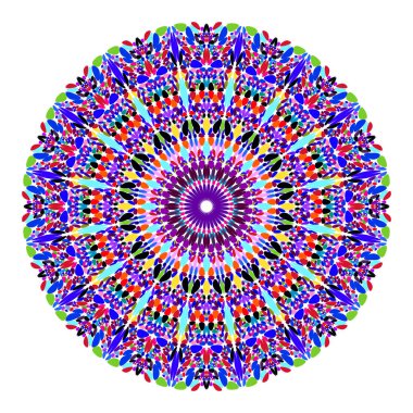 Çiçek mandala - soyut vektör grafik tasarım