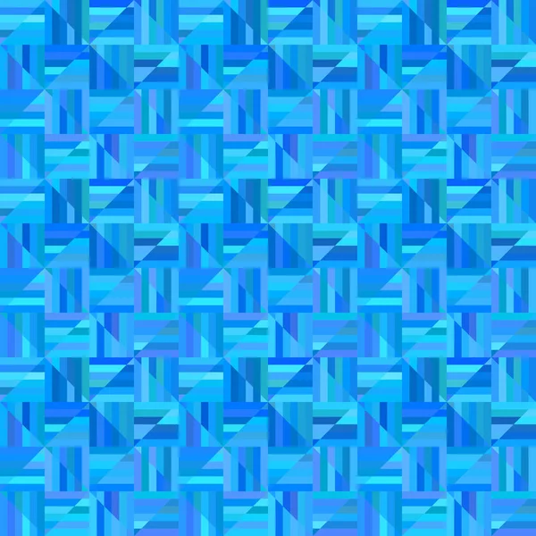 Modèle triangle rayé abstrait géométrique bleu - fond mosaïque de tuiles vectorielles — Image vectorielle