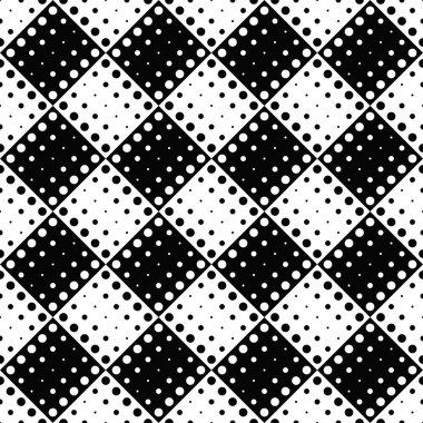 Siyah beyaz geometrik soyut nokta desen arka plan tasarımı