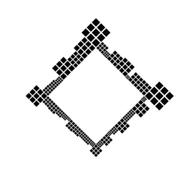 Siyah ve beyaz modern minimal kare çerçeve arka plan