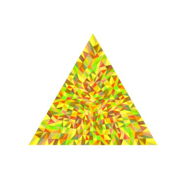 İzole geometrik soyut karo mozaik üçgen şekli