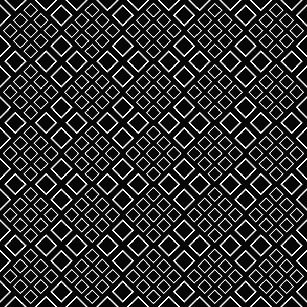 Fondo de patrón cuadrado sin costura en blanco y negro abstracto — Archivo Imágenes Vectoriales