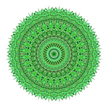 Çiçek mandala - soyut dairesel vektör grafik tasarım