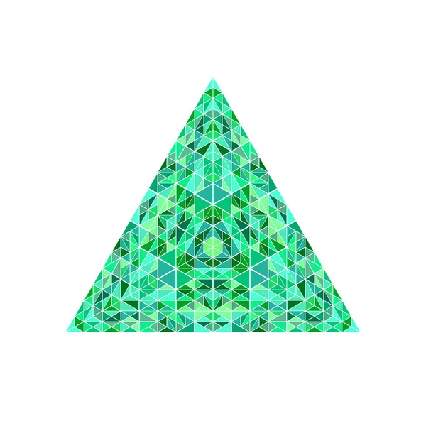 Geïsoleerde kleurrijke veelhoekige sierlijke driehoekige driehoek polygoon — Stockvector
