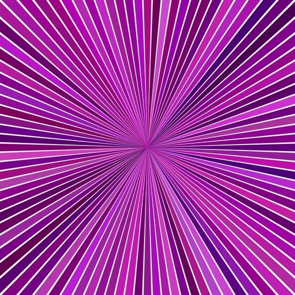 Violet hypnotique abstrait rayé starburst conception de fond — Image vectorielle