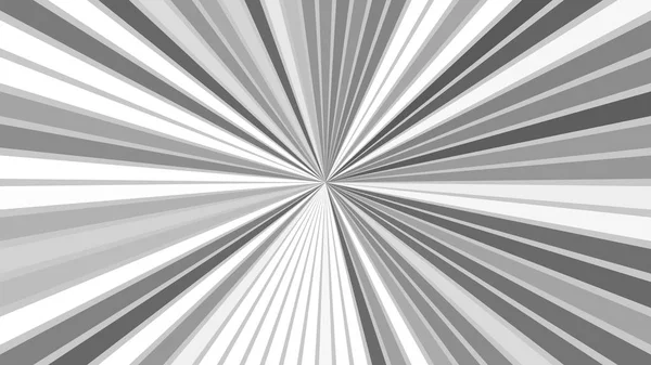 Grå abstrakt psykedelisk ray burst baggrund fra stribede stråler – Stock-vektor