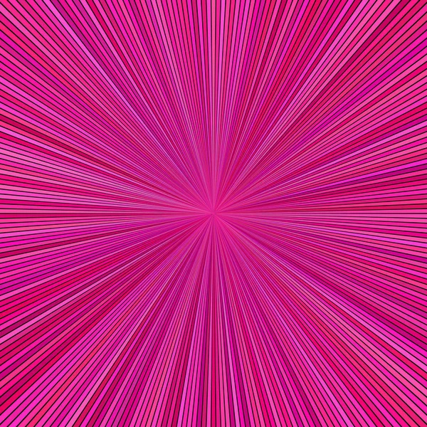 Rosa abstrato psicodélico starburst stripe fundo — Vetor de Stock