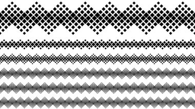 Çizgi kümesini bölen geometrik diyagonal kare desen
