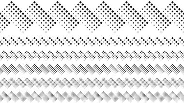 Geometrik soyut kare desen sayfa ayırıcı seti