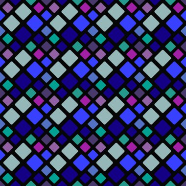 Dikişsiz çok renkli diyagonal kare desen arka plan tasarımı