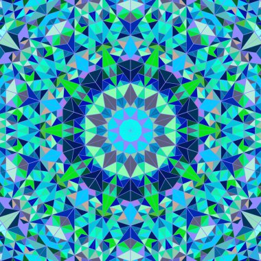 Soyut dairesel karo üçgen mozaik desen arka plan tasarımı