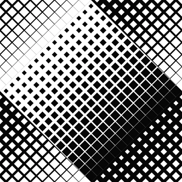 Black and white square pattern background design — Stock Vector