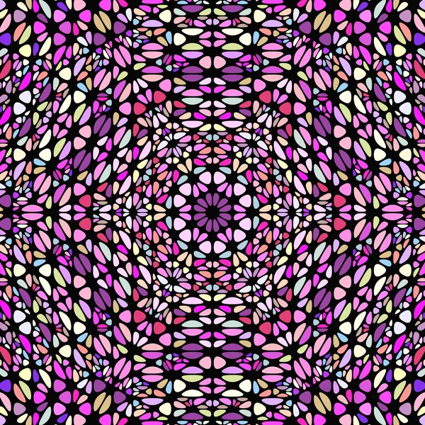 Diseño de fondo de mosaico floral radial geométrico abstracto — Vector de stock