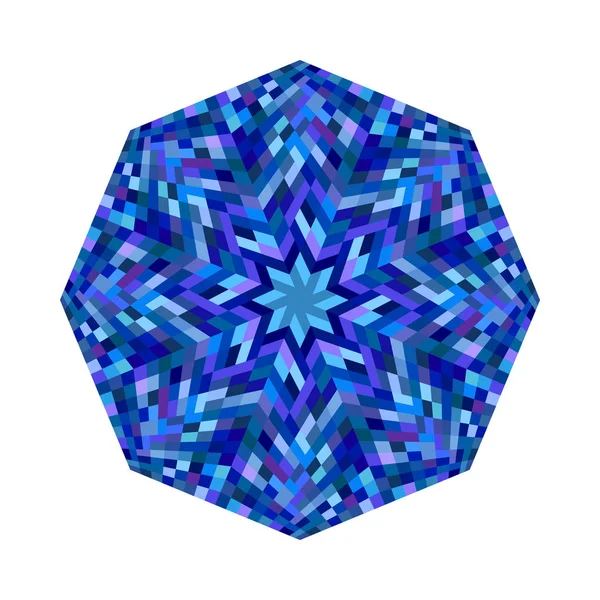 Kleurrijke geïsoleerde tegels mozaïek Octagon veelhoek vorm — Stockvector