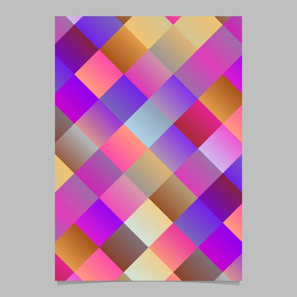 Colorful trendy gradient square page template design Stock Vector