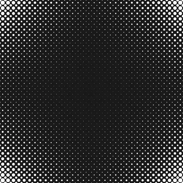 Monochrome abstrait demi-ton cercle fond de motif à partir de points — Image vectorielle