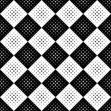 Geometrik dikişsiz siyah beyaz daire desen arka plan