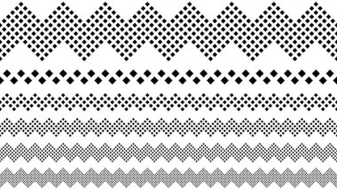 Soyut geometrik yinelenen kare sayfa bölücü koleksiyonu